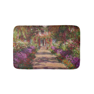 Alfombrilla De Baño Claude Monet el un camino en el jardín de Monet