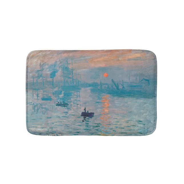 Alfombrilla De Baño Claude Monet Impression Sunrise French (Anverso)