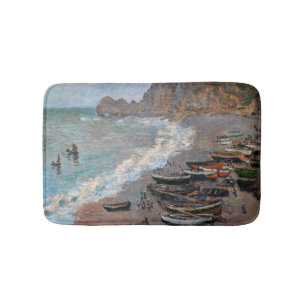 Alfombrilla De Baño Claude Monet - La playa de Etretat