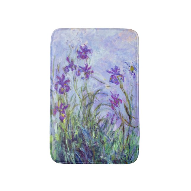Alfombrilla De Baño Claude Monet - Lilac Irises / Iris Mauves (Frente vertical)