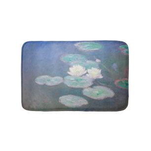 Alfombrilla De Baño Claude Monet - Lilies de agua, efecto nocturno