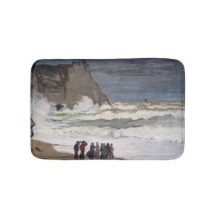 Alfombrilla De Baño Claude Monet - Mar duro en Etretat
