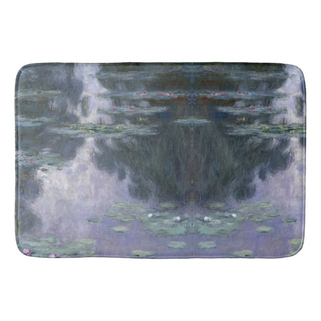 Alfombrilla De Baño Claude Monet - Nymphéas Water Lilies - rosas de (Anverso)