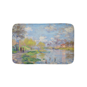 Alfombrilla De Baño Claude Monet - Primavera junto al Sena