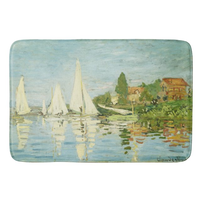 Alfombrilla De Baño Claude Monet. Regattas en Argenteuil (Anverso)