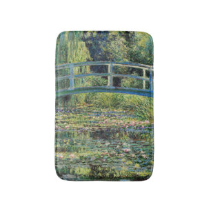 Alfombrilla De Baño Claude Monet - Water Lily Pond y Puente Japanés