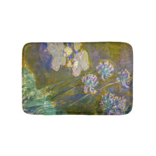 Alfombrilla De Baño Claude Monet - Waterlilies y Agapanthus