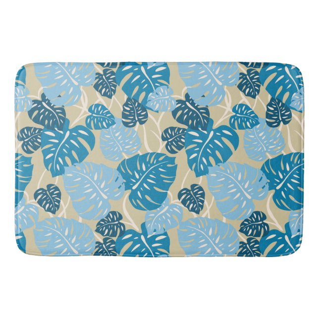 Alfombrilla De Baño Cliff Hanger Hawai Tropical Monstera Leaf (Anverso)