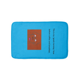 Alfombrilla De Baño Clown-Faced Dog Cartoon Sketch