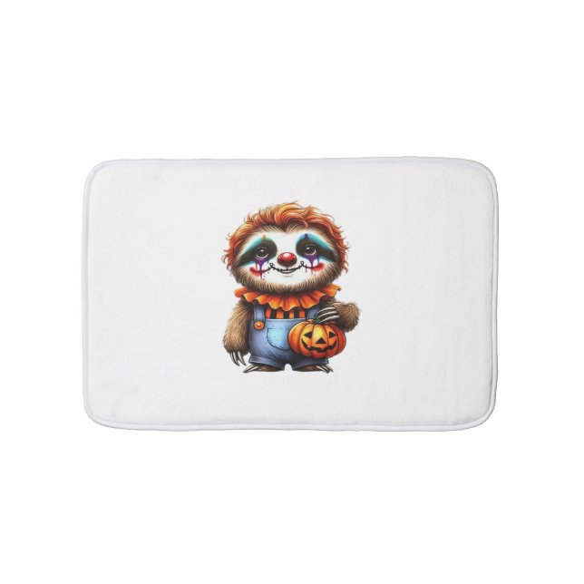 Alfombrilla De Baño Clown Sloth Halloween camiseta sobredimensionada (Anverso)