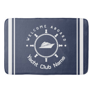 Alfombrilla De Baño Club náutico de la Marina Azul