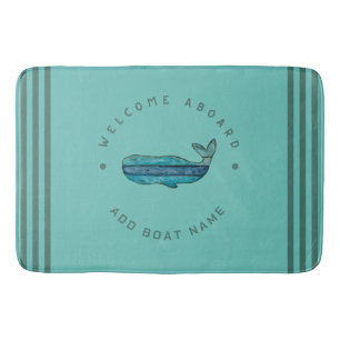 Alfombrilla De Baño Club náutico de la Marina Azul