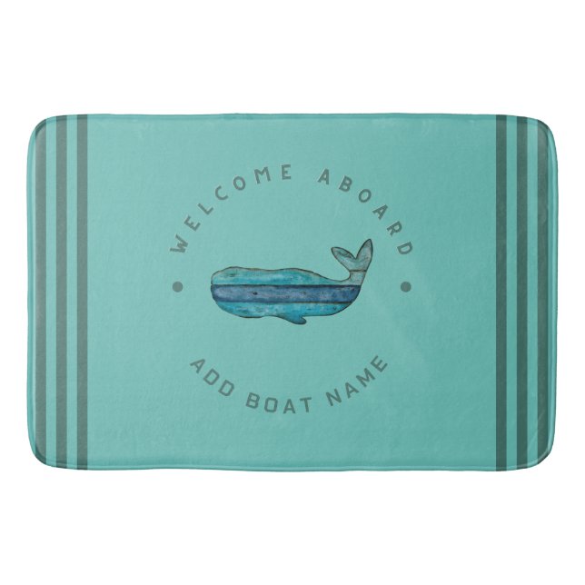 Alfombrilla De Baño Club náutico de la Marina Azul (Anverso)