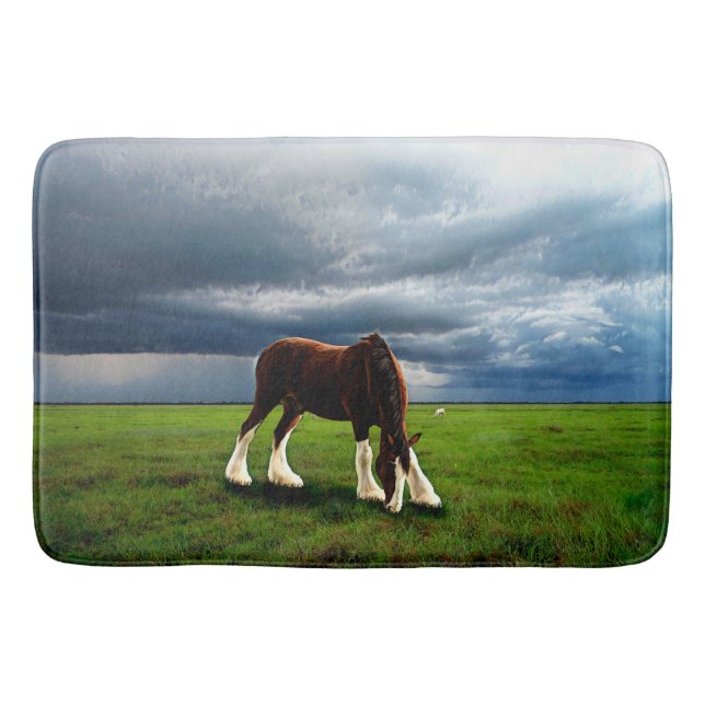 Alfombrilla De Baño Clydesdale Storm (Anverso)