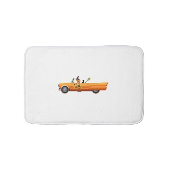 Alfombrilla De Baño coche de halloween (Anverso)