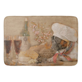 Alfombrilla De Baño Cocina del cocinero del bulldog francés o