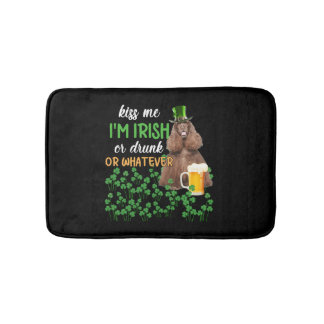 Alfombrilla De Baño Cocker español americano me besa soy irlandés o bo