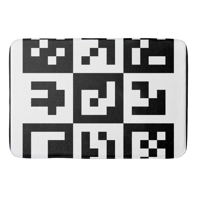 Alfombrilla De Baño código qr (Anverso)