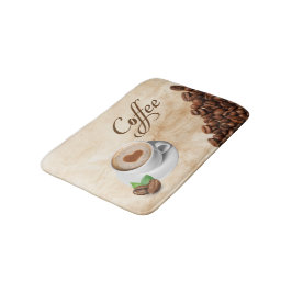 Alfombrilla De Baño Coffee Themed Memory Foam Bath Mat