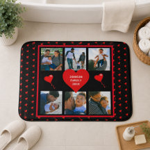 Colage de fotos de familia Corazón de familia Fond
