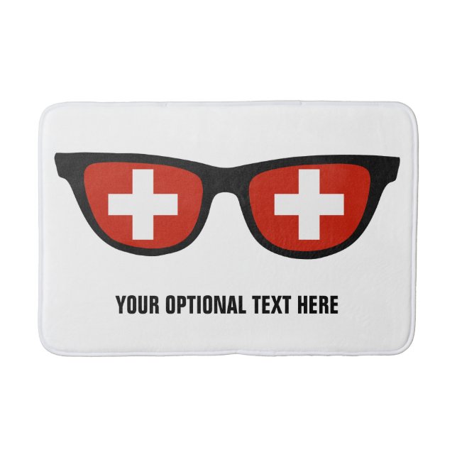 Alfombrilla De Baño Colchones de personalizado suizos (Anverso)