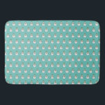 Alfombrilla De Baño Cold snowman<br><div class="desc">A cute snowman wearing a hat and scarf</div>