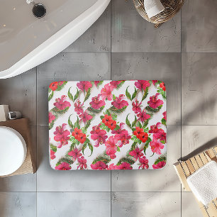Alfombrilla De Baño Colección Aloha Tropical Floral Viva