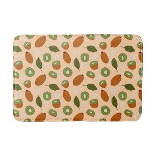 Alfombrilla De Baño Colección de patrones de cesta de frutas - Kiwi