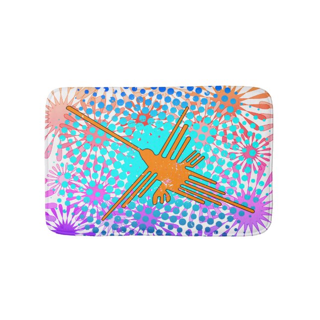 Alfombrilla De Baño Colibrí de Golden Nazca con problemas (Anverso)