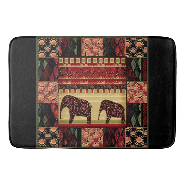 Alfombrilla De Baño collage africano (Anverso)