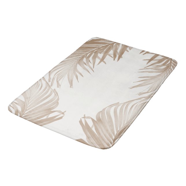 Alfombrilla De Baño Collage de palma caribeña 3 (Angular)