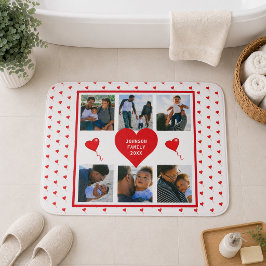 Alfombrilla De Baño Collage personalizado de foto en casa Familia San 