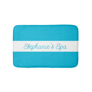 Alfombrilla De Baño Color de tendencia - Mat de Baño de Bañera Cyan bl