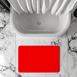 Alfombrilla De Baño Color rojo sólido | Clásica | Elegante | Trendy