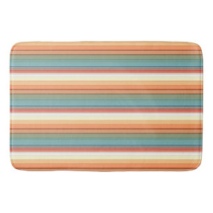 Alfombrilla De Baño Color silenciado de las franjas del suroeste