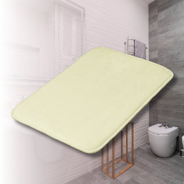Alfombrilla De Baño Color sólido amarillo de mantequilla | Clásico Ele