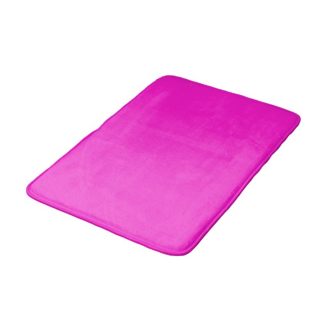 Alfombrilla De Baño Color sólido magenta caliente (Angular)