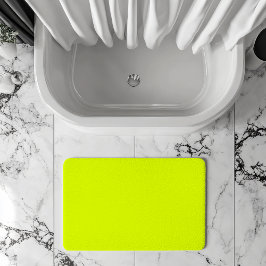 Alfombrilla De Baño Color sólido Neon Chartreuse | Color de moda