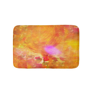 Alfombrilla De Baño coloree el amarillo inconsútil del fondo del arte