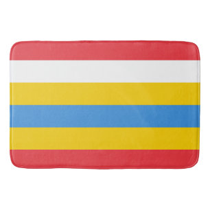 Alfombrilla De Baño Colores a rayas de la bandera de Aruba