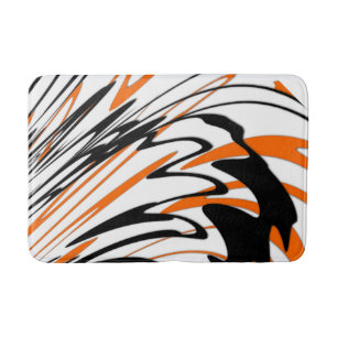Alfombrilla De Baño Colores bengalíes líneas apresuradas
