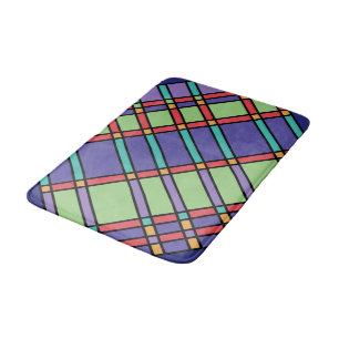 Alfombrilla De Baño Colores brillantes de vidrio manchado
