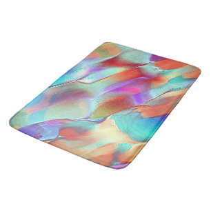 Alfombrilla De Baño Colores del arcoiris en la roca peralar virtual