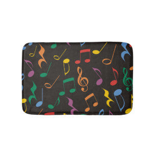 Alfombrilla De Baño Colorful Music Notes