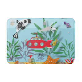 Alfombrilla De Baño Colorida escena submarina