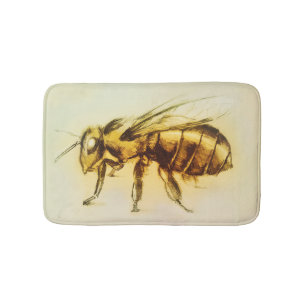 Alfombrilla De Baño Colorida estera de baño ilustrada - Bee