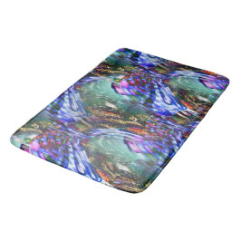 Alfombrilla De Baño Colorida fluctuación de imagen virtual sobre el ac