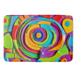 Alfombrilla De Baño Colorida obra de escultura surrealista