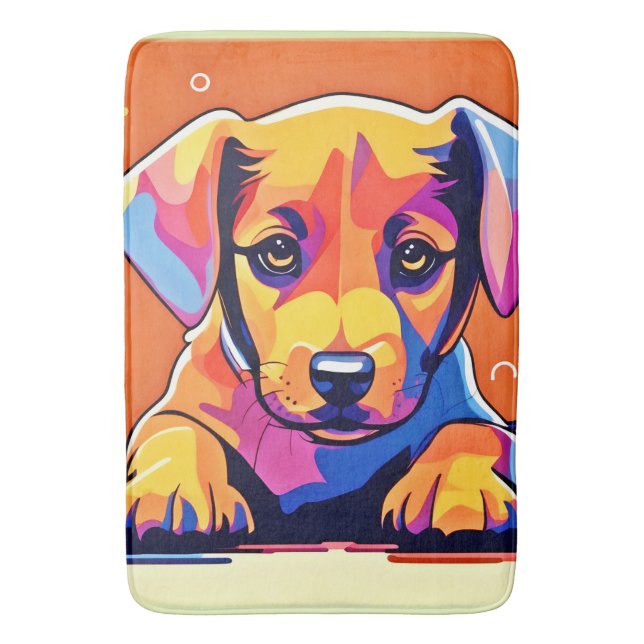 Alfombrilla De Baño Colorida obra de picapia (Frente vertical)