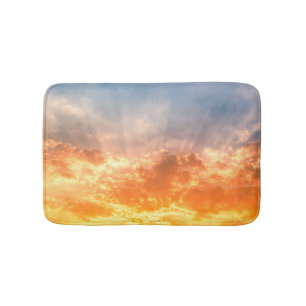 Alfombrilla De Baño Colorida puesta de sol: ardiente crepúsculo.